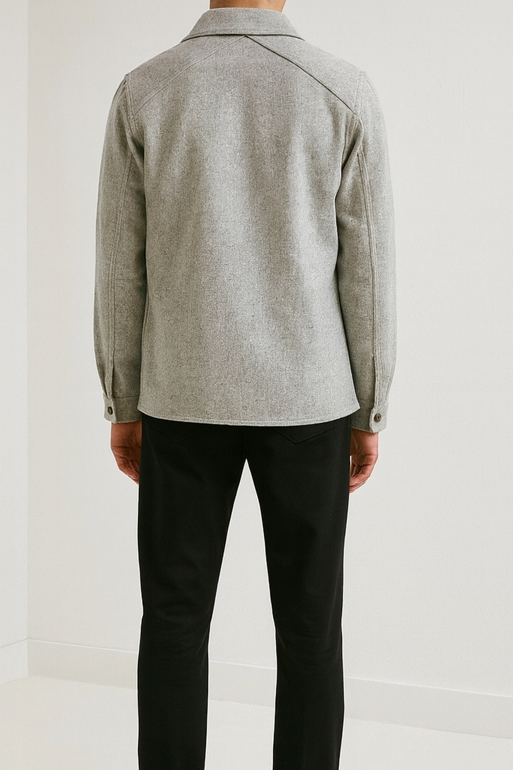 The Boy Browning Shacket in Wool